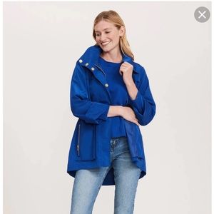 NWT Tyler Boe Cobalt Raincoat sz S